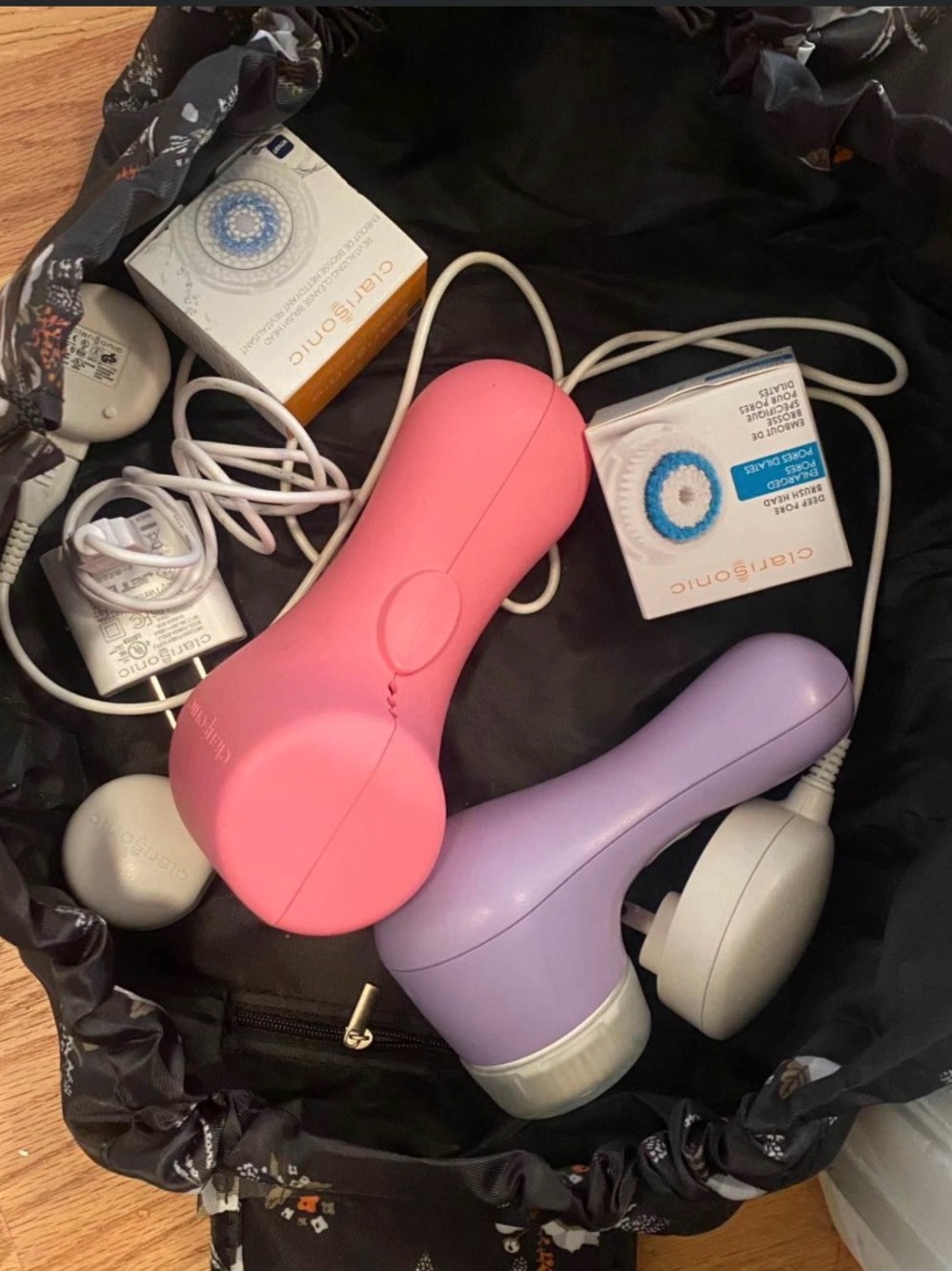 Clarisonic Pink and Purple Facial Cleansing Brushes 45$ each